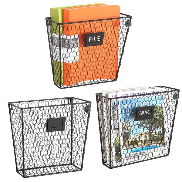 Use these baskets to store mail and other papers from your counters