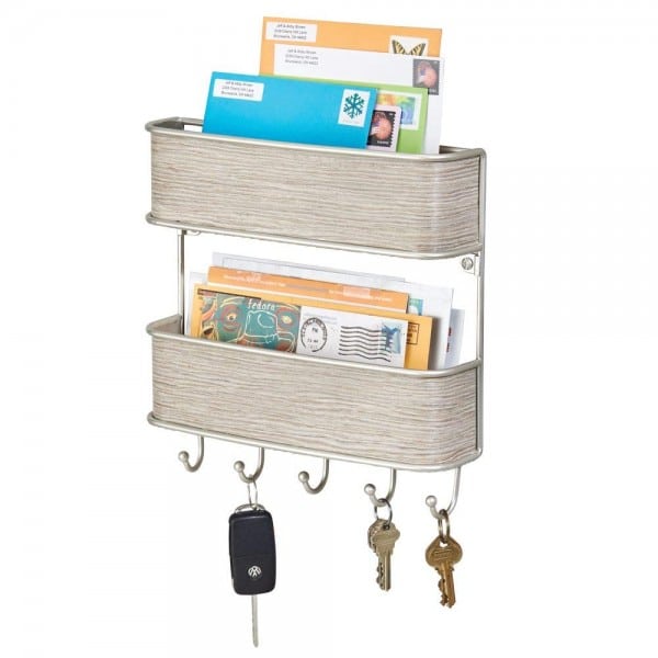 Use this mail and keys holder to declutter your kitchen counters