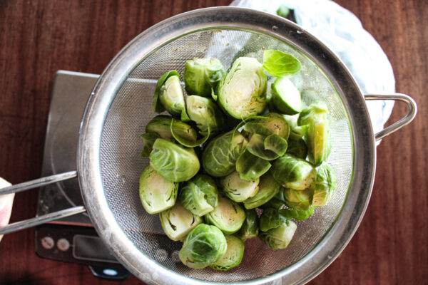 chopped brussels sprouts