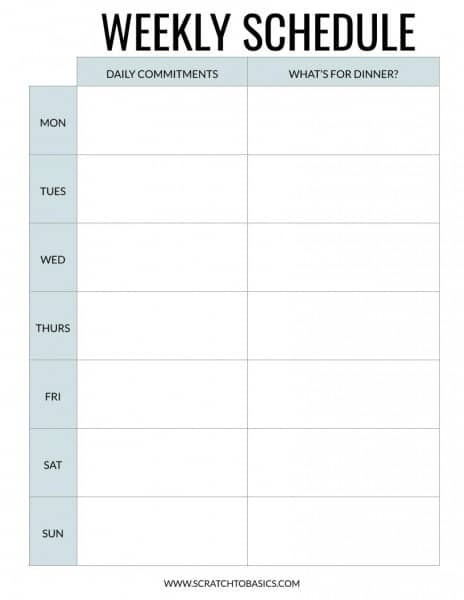 2 Week Meal Planner Template from www.scratchtobasics.com