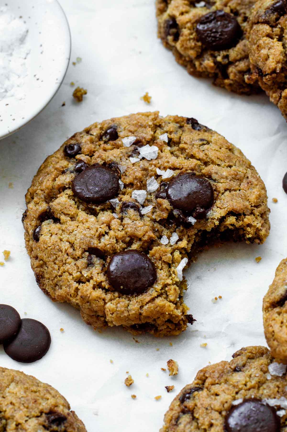 bitten chewy chocolaate oat cookie
