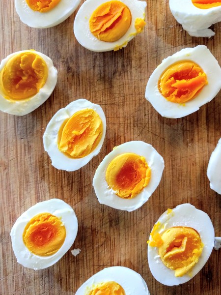 Hard boiled eggs make a great snack on the go.