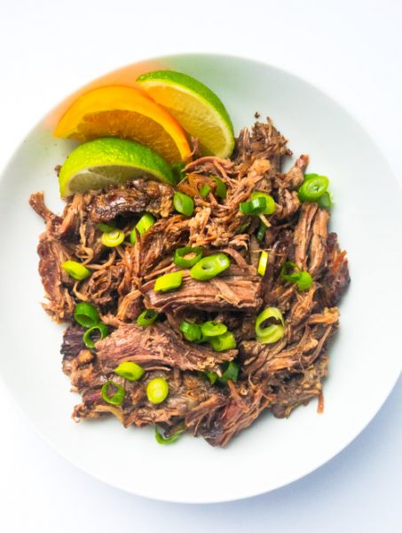 Citrus shredded beef from peel with Zeal.