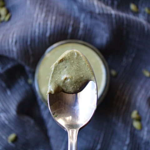 2-Ingredient Pumpkin Seed Butter Without Oil