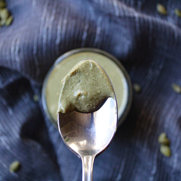 2-Ingredient Pumpkin Seed Butter (Without Oil)