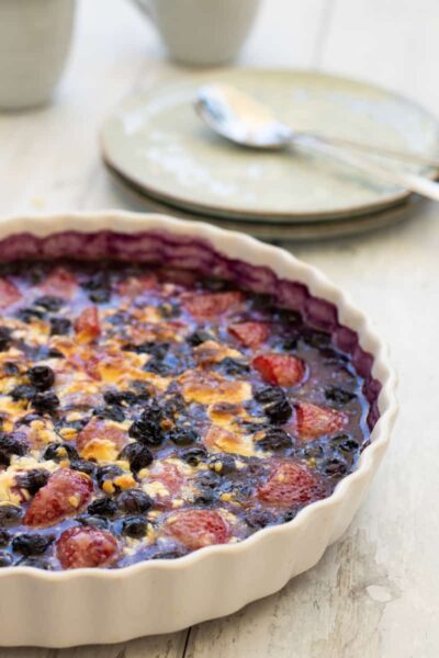 Berry bake in a dish