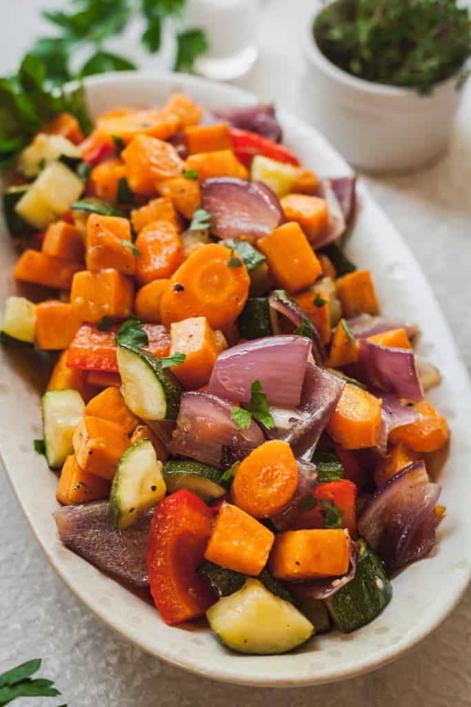 Oven Roasted Vegetables by The Live In Kitchen