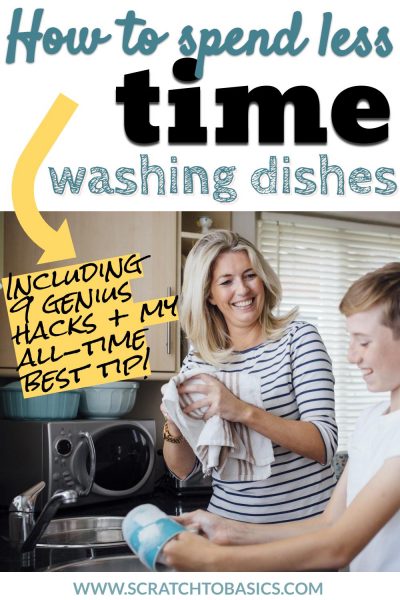 spend less time washing dishes