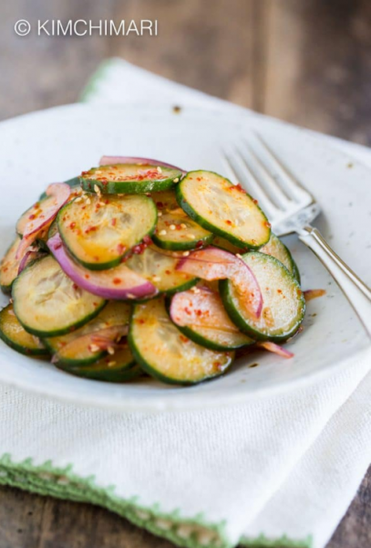Asian cucumber salad without soy sauce