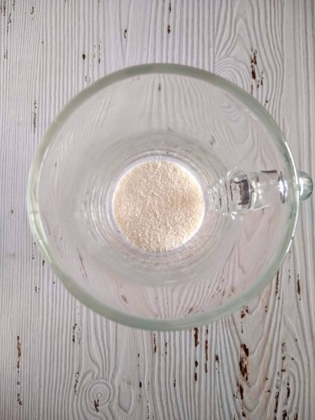 protein powder in mug
