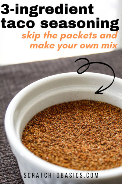 3 ingredient taco seasoning