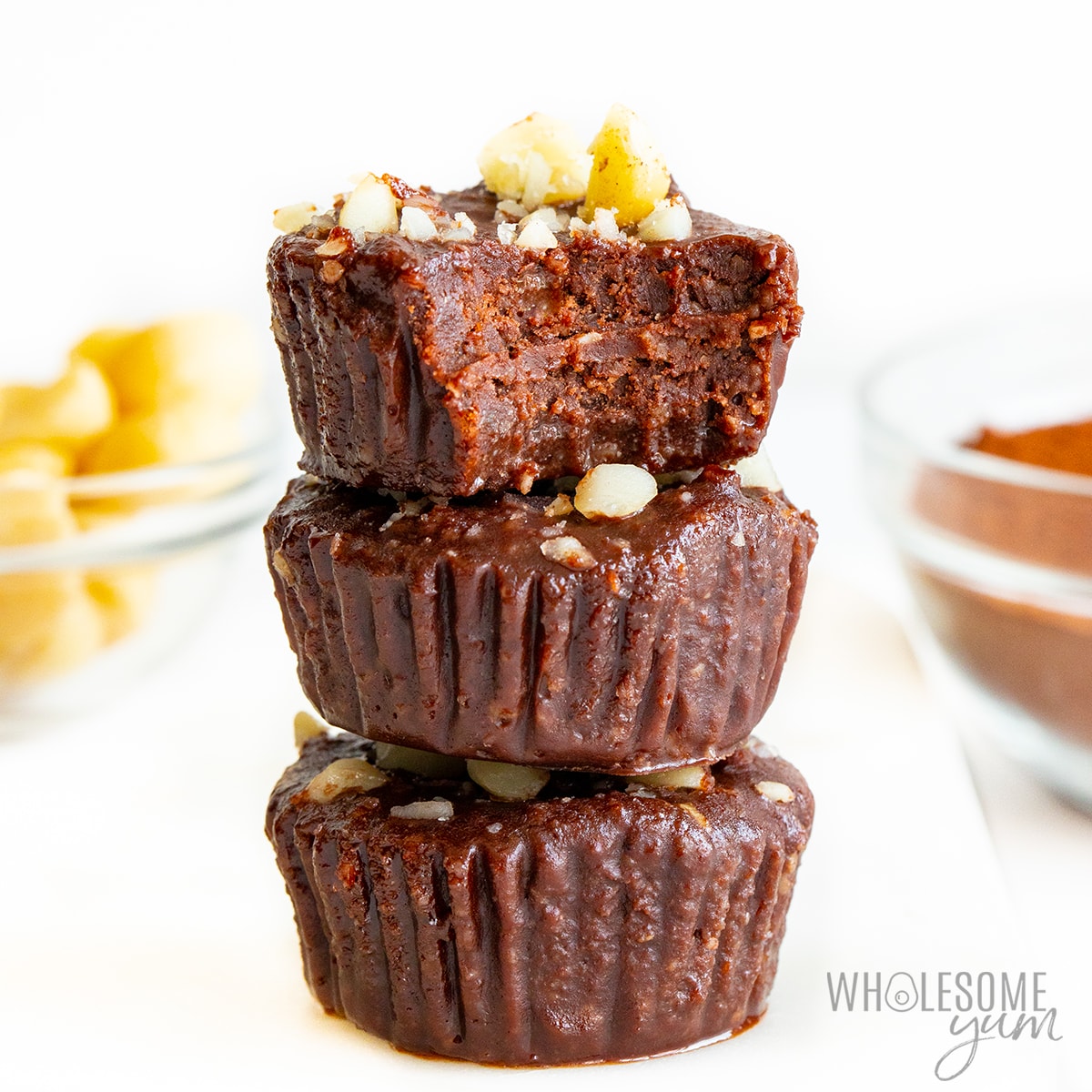 stacked bitten chocolate fat boms