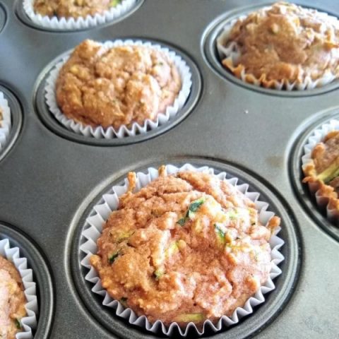 Almond Flour Zucchini Muffins {Paleo, GF, DF}